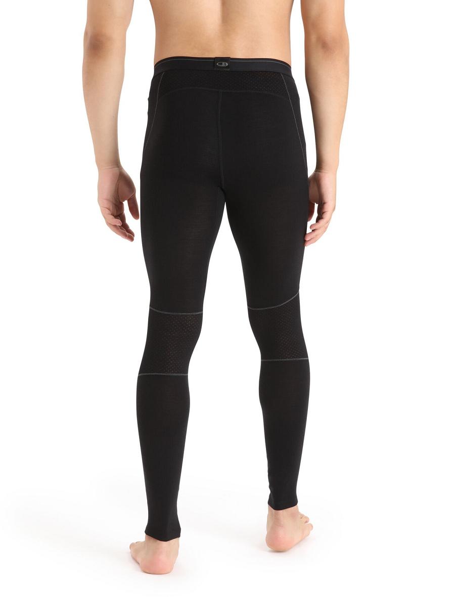 Base Layers Icebreaker BodyfitZone™ Merino 150 Zone Thermal Leggings Męskie Czarne | PL 1548WNBY